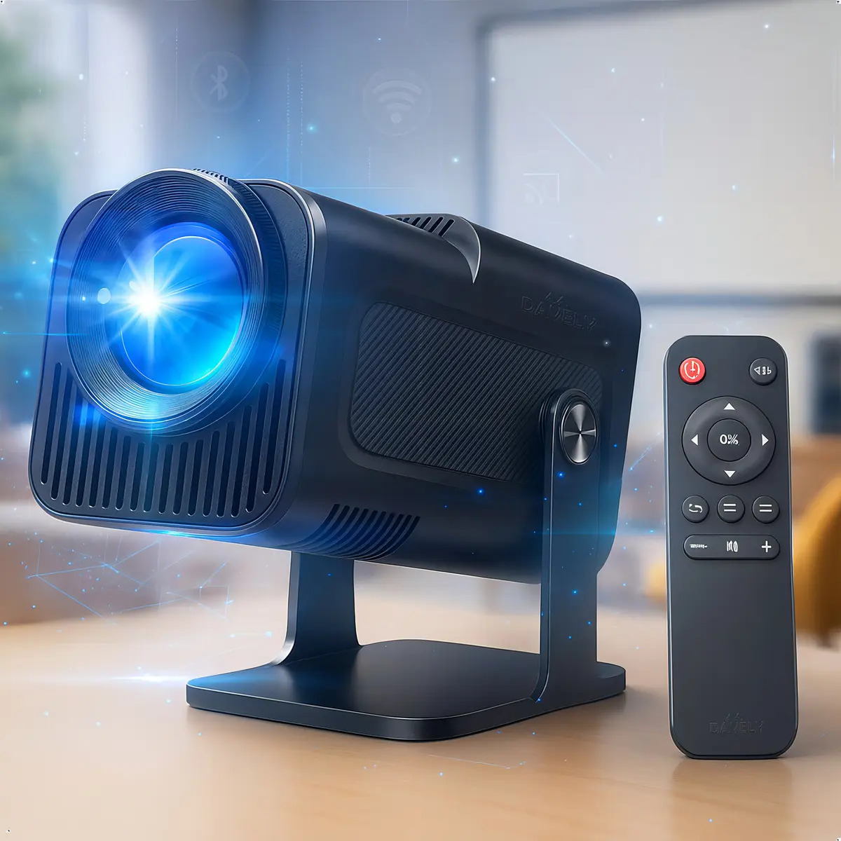 Projetor Hy320 Davely Smart TV Android WiFi6 390 ANSI Lumens